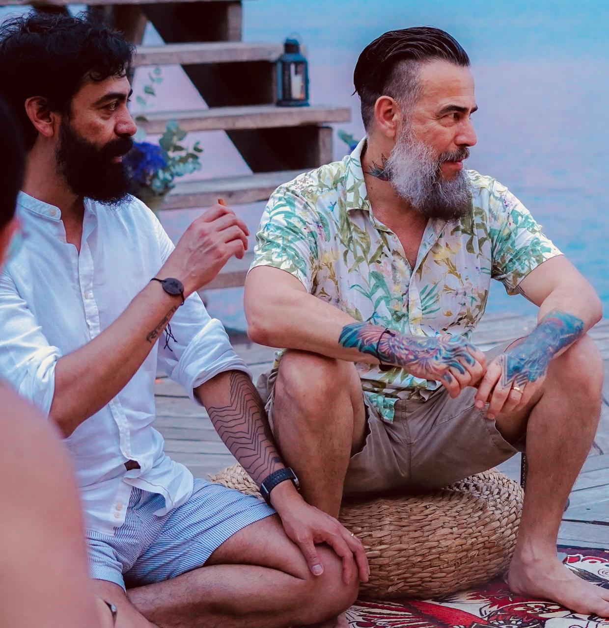 Orlando y Alberto, facilitadores del Retiro Ancestral