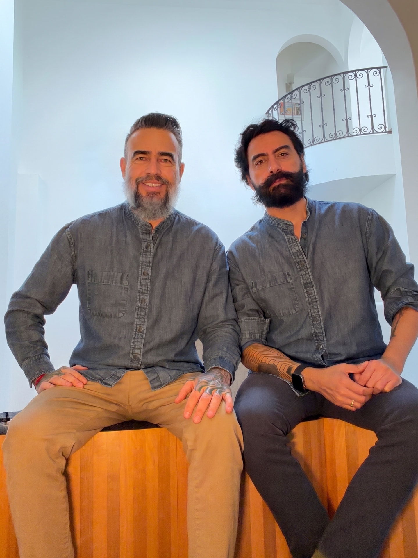 Orlando y Alberto, facilitadores del Retiro Ancestral